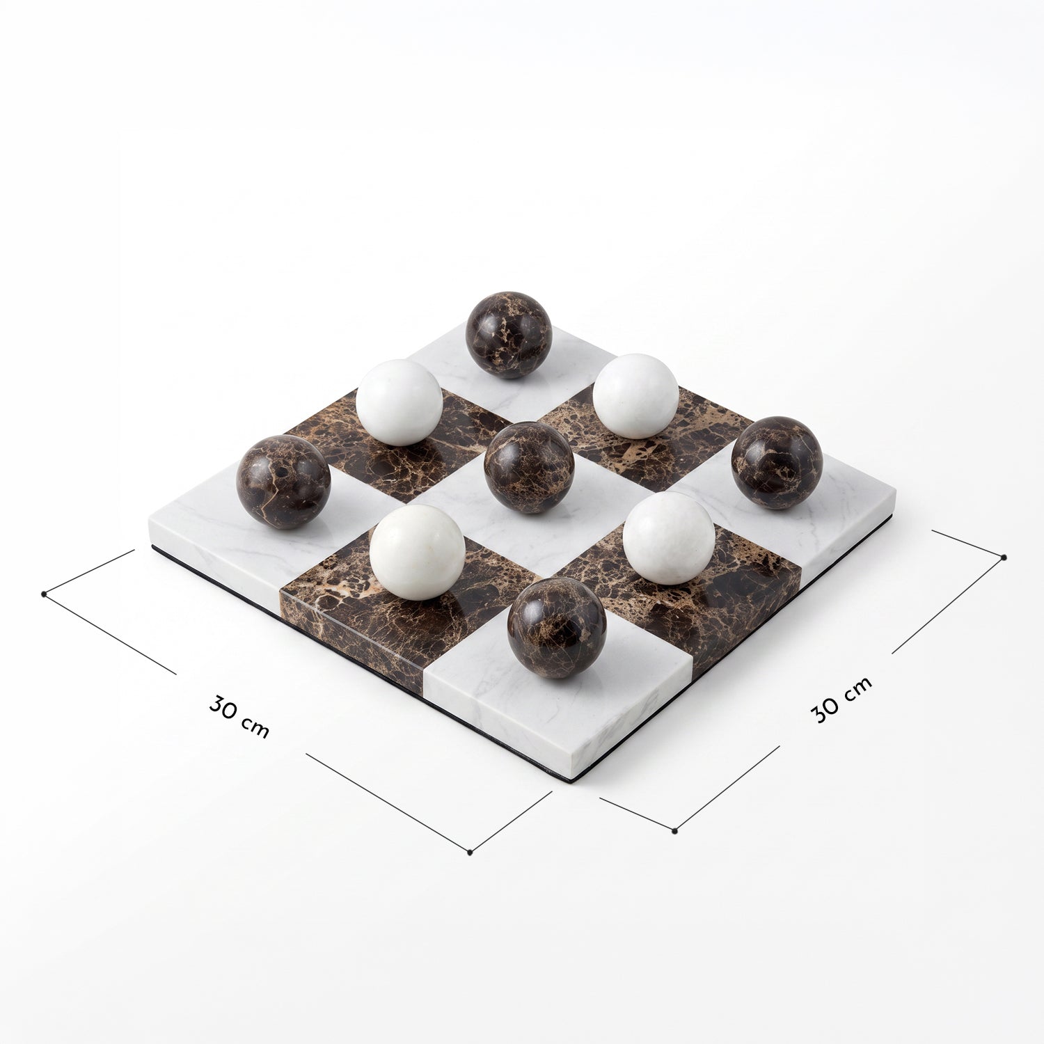 PREVENTA - Tablero de Mármol Tres en Raya 30cm