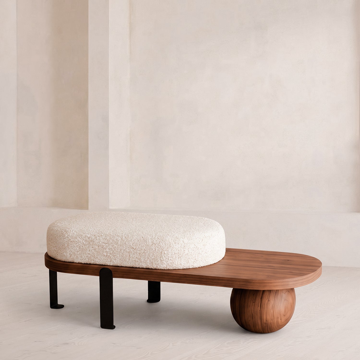 PREVENTA - Taburete Moderno Madera Maciza Ovalado