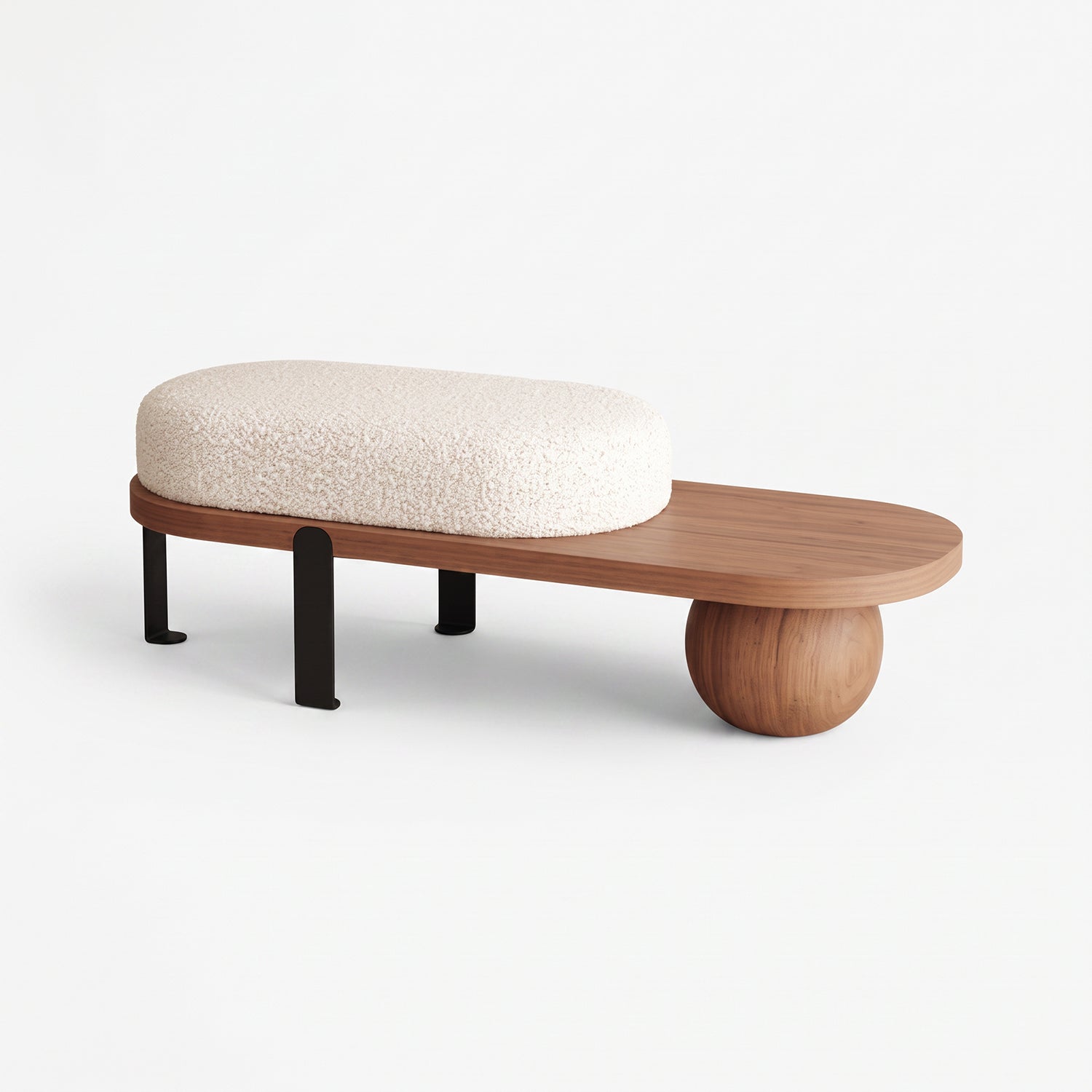 PREVENTA - Taburete Moderno Madera Maciza Ovalado