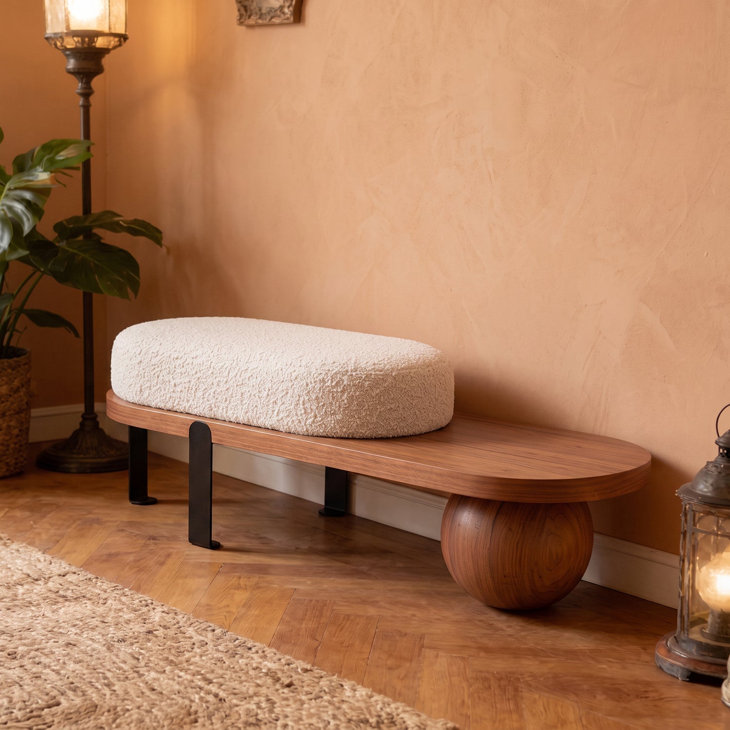 PREVENTA - Taburete Moderno Madera Maciza Ovalado
