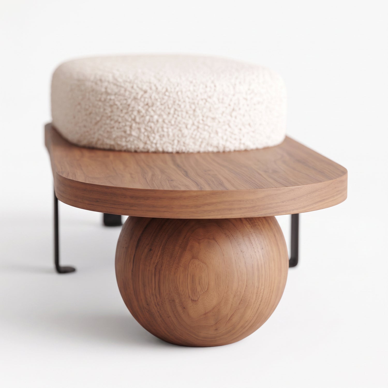 PREVENTA - Taburete Moderno Madera Maciza Ovalado